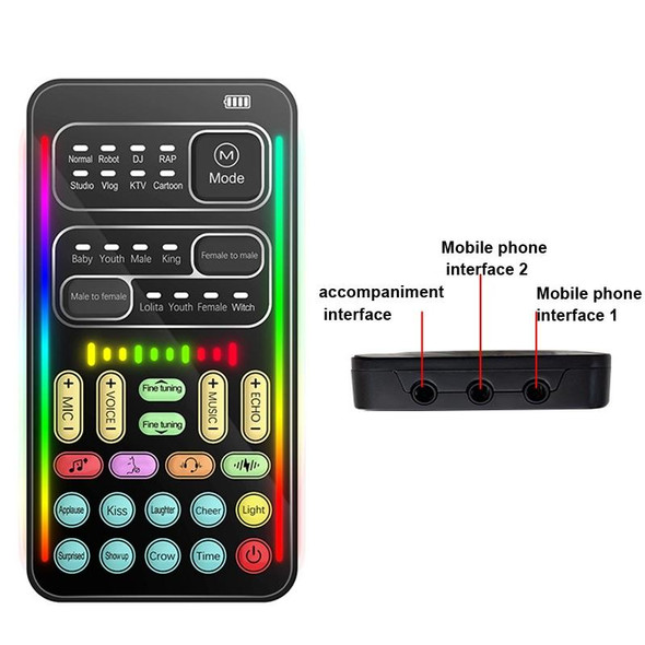 i9  Set Voice Changer Game Live Broadcast Mobile Computer Sound Card