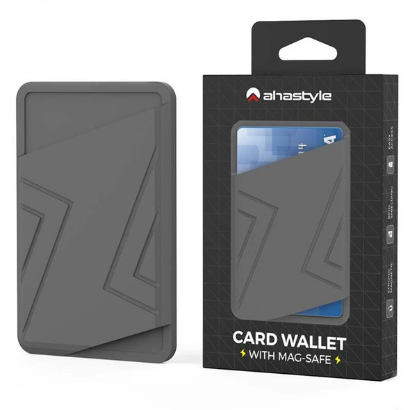 AhaStyle PT133-C-S Silicone Adhesive Card Case(Gray)