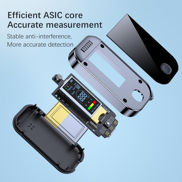 Mini Non-contact High-sensitivity Color Screen Digital Display Alcohol Tester(English)