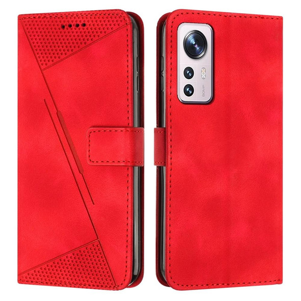 For Xiaomi 12 Lite Dream Triangle Leather Phone Case with Lanyard(Red)