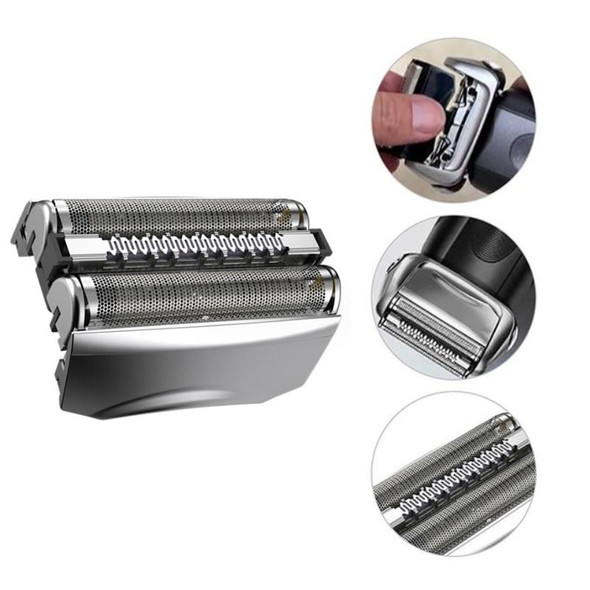 For BRAUN 70S Electric Shaver Silver Mesh Cutter Head Upgraded Version, Style: With Words(Plastic Package)