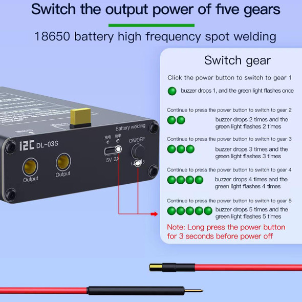 i2C DL-S03S Adjustable Mini Portable Spot Welder