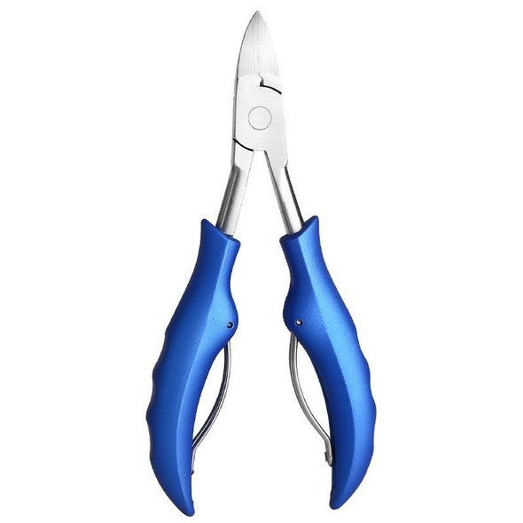 3 PCS Stainless Steel Nail Clippers Olecranon Dead Skin Pliers Set(Blue ABS Handle)