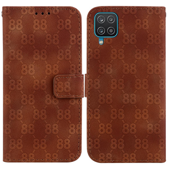 For Samsung Galaxy S20 FE 4G / 5G Double 8-shaped Embossed Leatherette Phone Case(Brown)