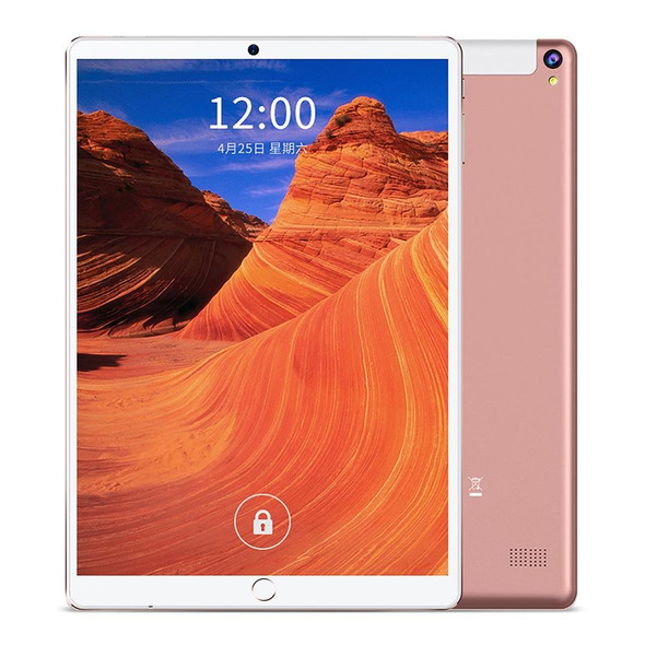 BDF P10 3G Phone Call Tablet PC 10.1 inch, 4GB+64GB, Android 10 MT8321 Quad Core, Support Dual SIM, EU Plug(Rose Gold)