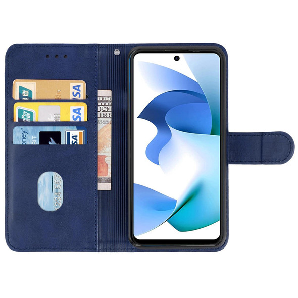 Leather Phone Case For BLU F91(Blue)