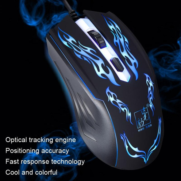 Chasing Leopard USB Illuminated Gaming Optical 1.3m Wired Mouse