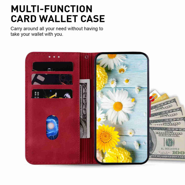 For Tecno Camon 19 Pro 5G Lily Embossed Leatherette Phone Case(Red)