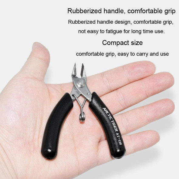 ARCTIC TIGER AT-180 Toothless Elbow Needle Nose Mini Palm Stainless Steel Cutting Plier Jewelry Making Handmade Plier