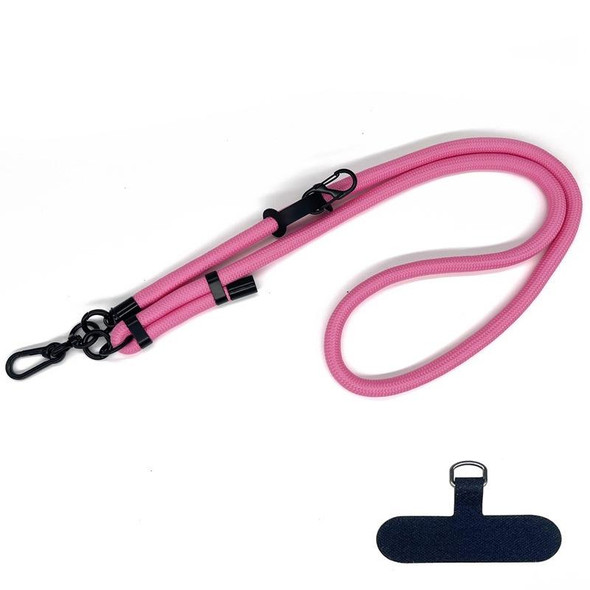 10mm Thick Rope Mobile Phone Anti-Lost Adjustable Lanyard Spacer(Rose Red)