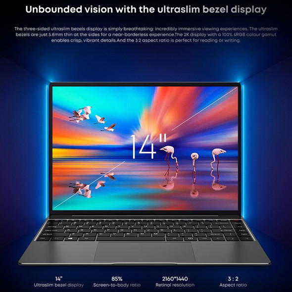 CHUWI CoreBook X 14 inch Laptop, 16GB+512GB, Windows 11 Intel 12th Gen Core i3-1215U Hexa Core