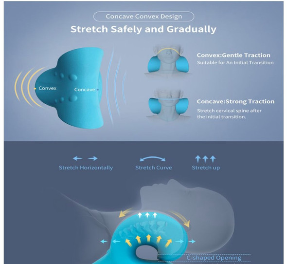 Shoulder, Neck Relaxer | Stretcher & Pain Relief | Chiropractic Pillow