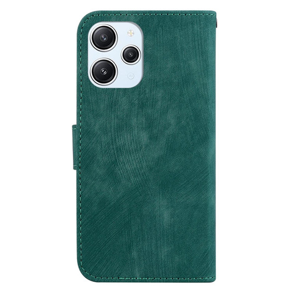 For Xiaomi Redmi 12 Little Tiger Embossed Leather Phone Case(Green)