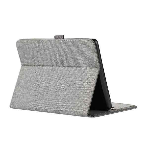 For Amazon Kindle Paperwhite 5 2021 Cloth Texture Horizontal Flip PU + TPU Tablet Case(Gray)