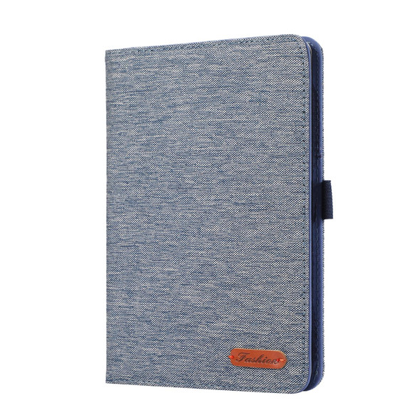 For Amazon Kindle Paperwhite 5 2021 Cloth Texture Horizontal Flip PU + TPU Tablet Case(Deep Blue)