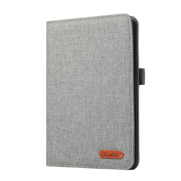 For Amazon Kindle 11th 2022 / Kindle 6 Cloth Texture Horizontal Flip PU + TPU Tablet Case(Gray)
