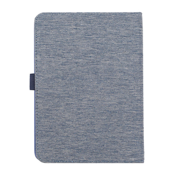 For Amazon Kindle 11th 2022 / Kindle 6 Cloth Texture Horizontal Flip PU + TPU Tablet Case(Deep Blue)