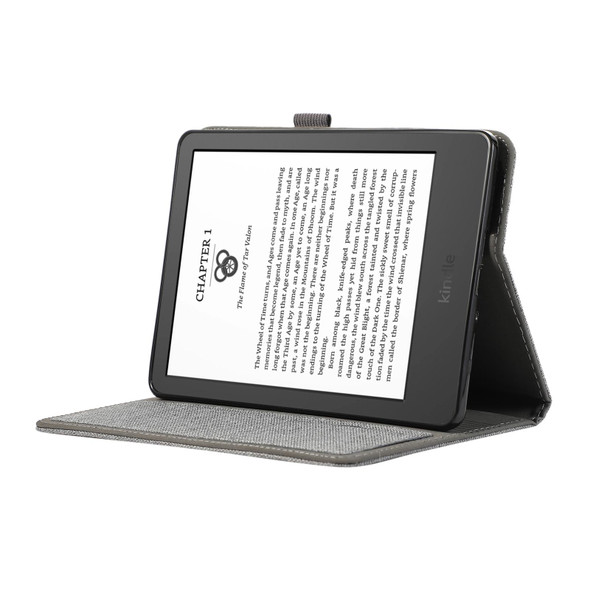 For Lenovo Legion Y700 2023 Horizontal Flip TPU + Fabric PU Leatherette Tablet Case(Grey)