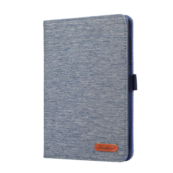 For Lenovo Legion Y700 2023 Horizontal Flip TPU + Fabric PU Leatherette Tablet Case(Dark Blue)