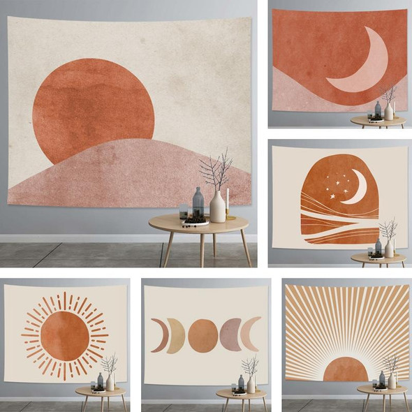 Thick Farbic Tapestry Exaggerated Abstract Style Home Decoration Hanging Background Covering Cloth, Size: 200x150cm(Sun Moon 01)