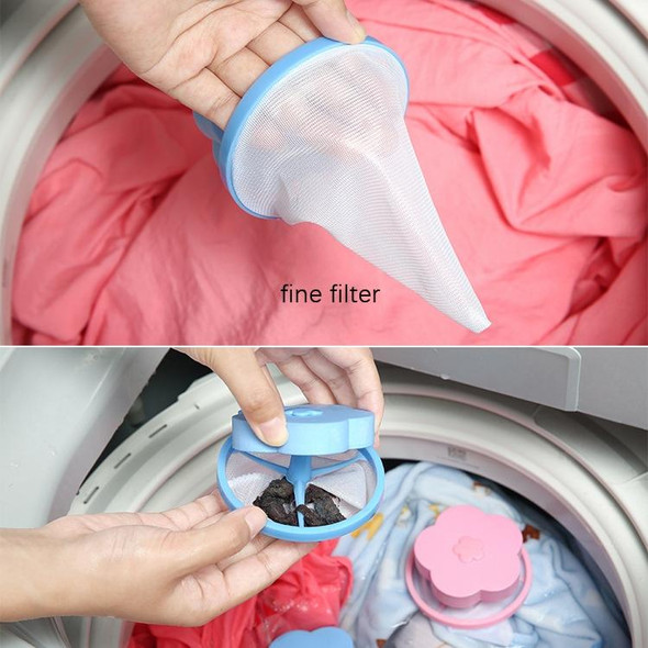 10 PCS C2096 Washing Machine Floating Material Filter Bag(Pink)