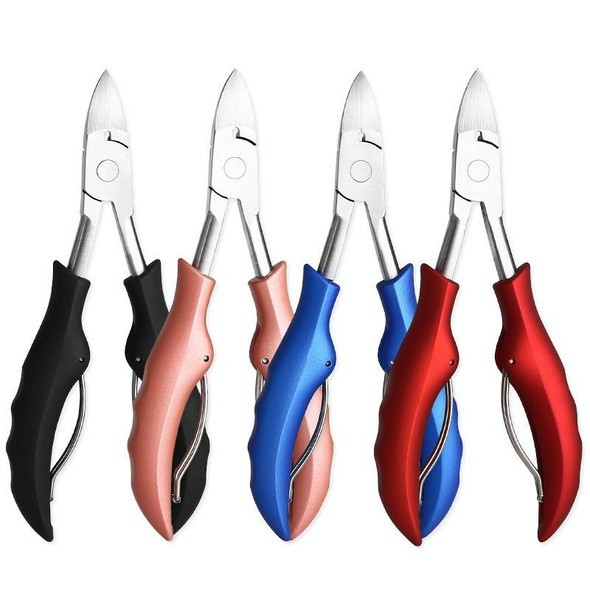 3 PCS Stainless Steel Nail Clippers Olecranon Dead Skin Pliers Set(Red ABS Handle)