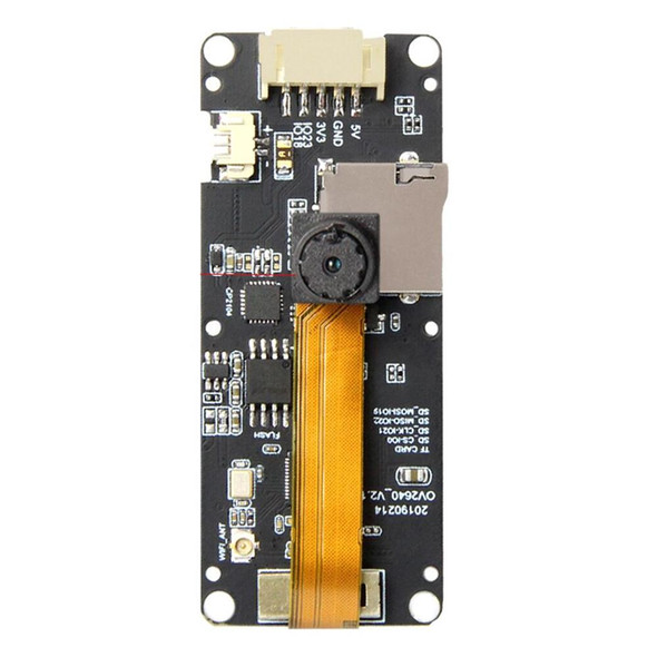 TTGO T-Camera Plus Lens ESP32-DOWDQ6 8MB SPRAM Camera Module OV2640 1.3 inch Display Rear Camera, Wiring Extended Version