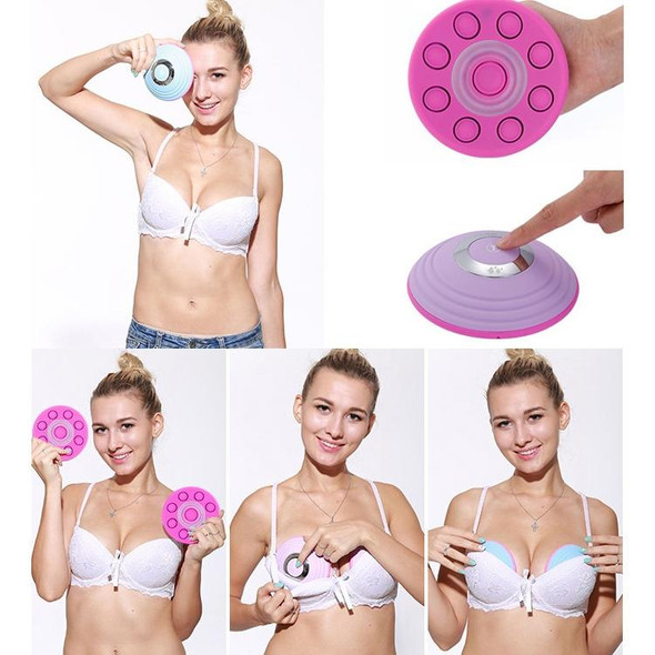 Bluetooth  Breast Massager with Anti-sagging And Remote Control, Style:APP Models(Purple)