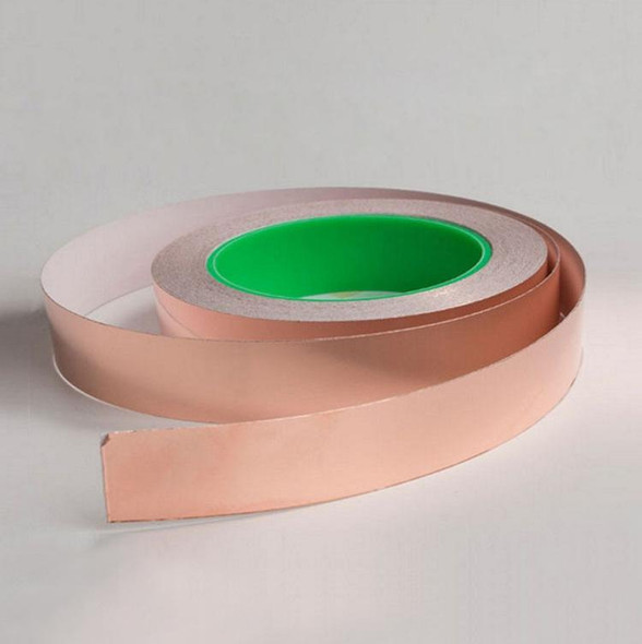 Pure Copper Double-sided Conductive Copper Foil Tape Signal Masking Tape, Size: 20m x 15mm