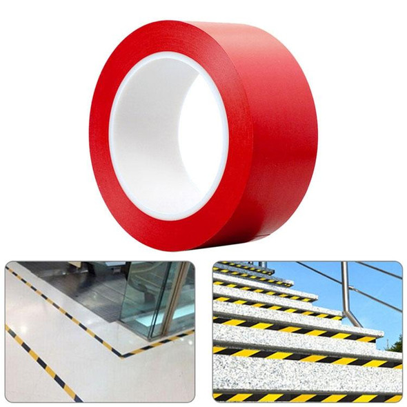 45mm PVC Warning Tape Self Adhesive Hazard Safety Sticker, Length: 33m(Red)