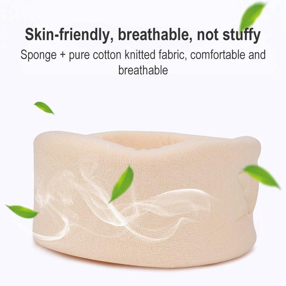 2 PCS 003 Household Sponge Collar Men And Women Breathable Adjustable Neck Brace, Size: S(Flesh Color)