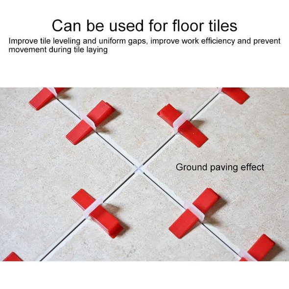 100 PCS 1.0mm Lengthen Tile Leveling System Clips Kit Wall Floor Tile Spacer Tiling Tool