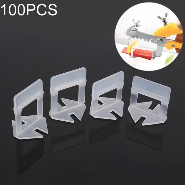 100 PCS 1.5mm Tile Leveling System Clips Kit Wall Floor Tile Spacer Tiling Tool  for Paving Locator Tool OG6480