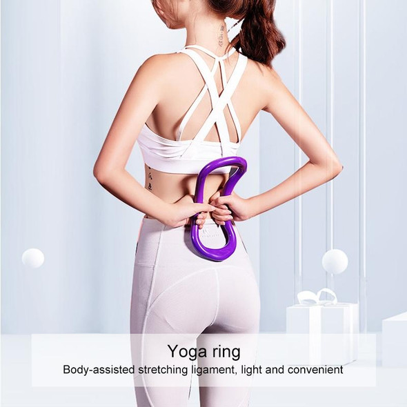 2 PCS PP Double Massage Point Yoga Circle Fascia Stretching Ring Pilates Resistance Ring (Purple)