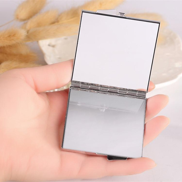 Hand-studded Mini Folding Cosmetic Mirror Portable Mirror Double Sided Mirror