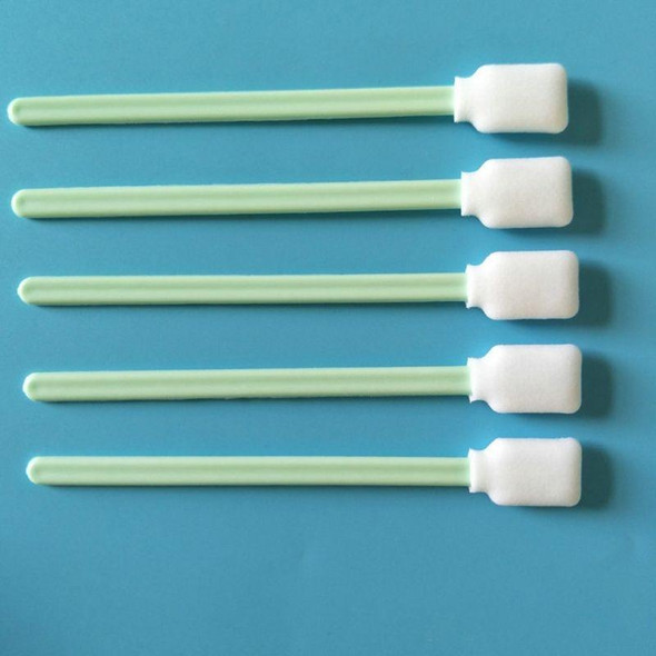 100 Sticks Inkjet Sponge Flat Head Cleaning Wipe Industrial Rod, Size:13cm(5 inch Small Wide Sponge Head)