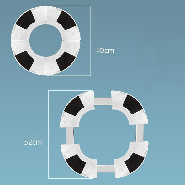 Round Air Conditioner Base Stainless Steel Stretchable Heightening Bracket, Specification:4-Legs Highten 10cm