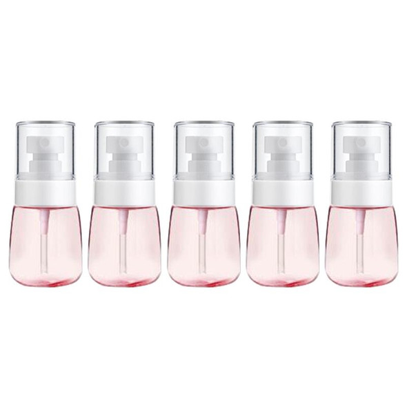 10 PCS Portable Refillable Plastic Fine Mist Perfume Spray Bottle Transparent Empty Spray Sprayer Bottle, 30ml(Pink)