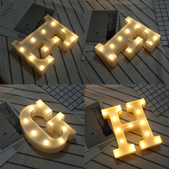 Alphabet O English Letter Shape Decorative Light, Dry Battery Powered Warm White Standing Hanging LED Holiday Light