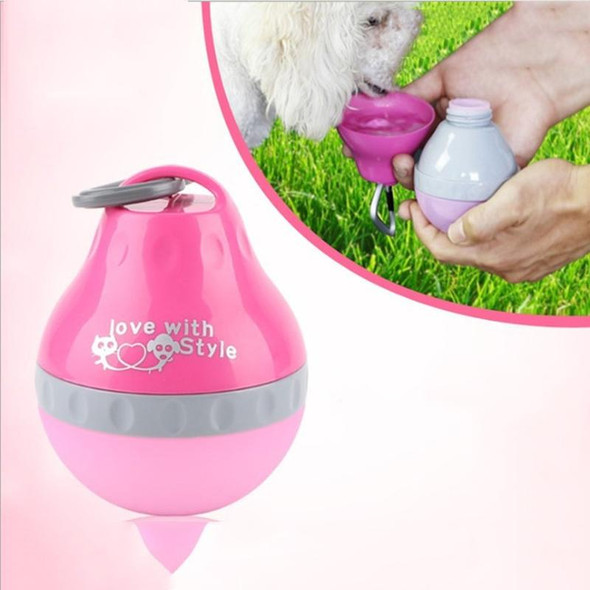 Pets Go Out Portable Folding Kettle Drinking Fountain Drinking Supplies, Size:S(Purple)