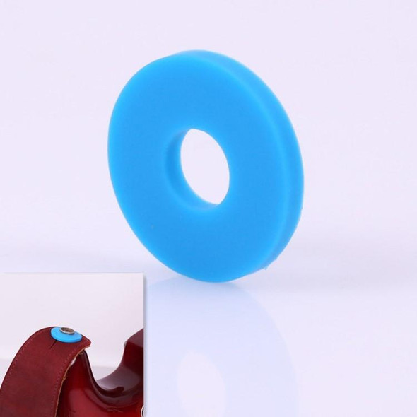 10 PCS No Word Version Silicone Guitar Strap Buckle Tail Stud(Blue)