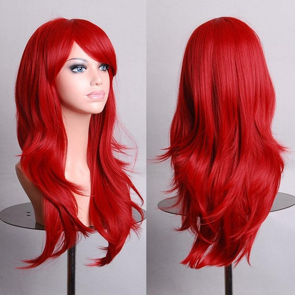 3 PCS Anime Cos Role Playing Wig Cosplay Color Stage Headgear(Red)