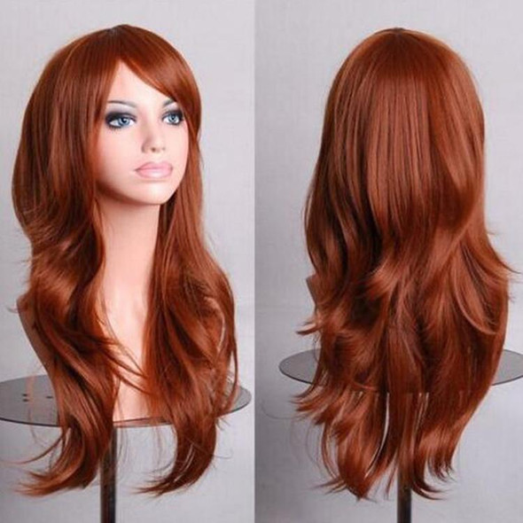 3 PCS Anime Cos Role Playing Wig Cosplay Color Stage Headgear(Brown)