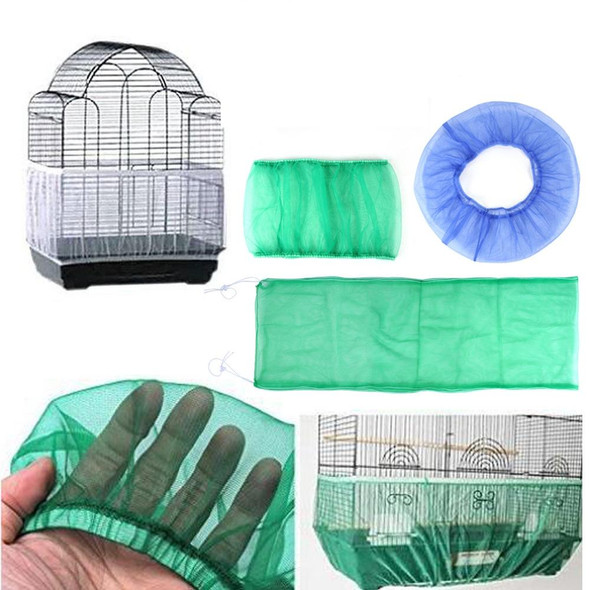 Mesh Birdcage Cover Birdcage Dust-Proof Accessories Parrot Thrush Starling Gauze Cover, Specification: Ordinary Large(Green)