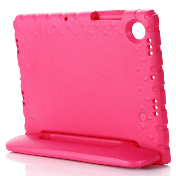 For Samsung Galaxy Tab A8 10.5 (2021) / (2022) Portable Handle Kickstand Shockproof EVA Protective Tablet Case Cover - Rose
