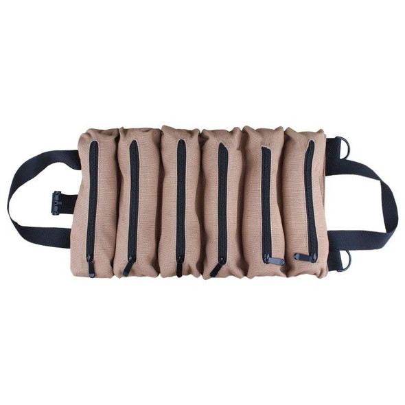 CL168 Car Tool Hanging Storage Bag Hardware Tool Portable Canvas Bag(Khaki)