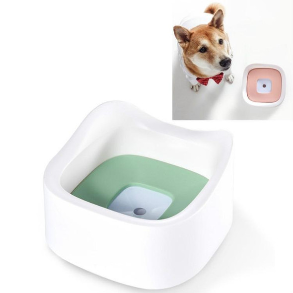 Pet Floating Drinking Bowl Without Wet Mouth Bowl Splash-Proof Drinking Bowl Pet Drinker(Morning Mist)