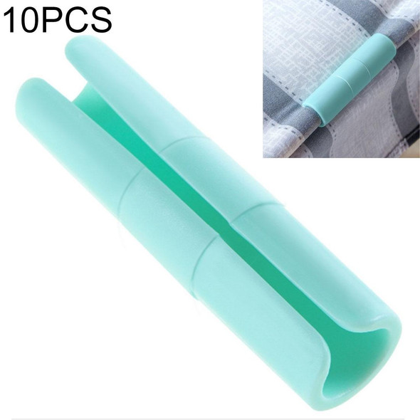 10 PCS Multi-function Mattress Quilt Clip Anti-skid Retainer Buckle(Green)