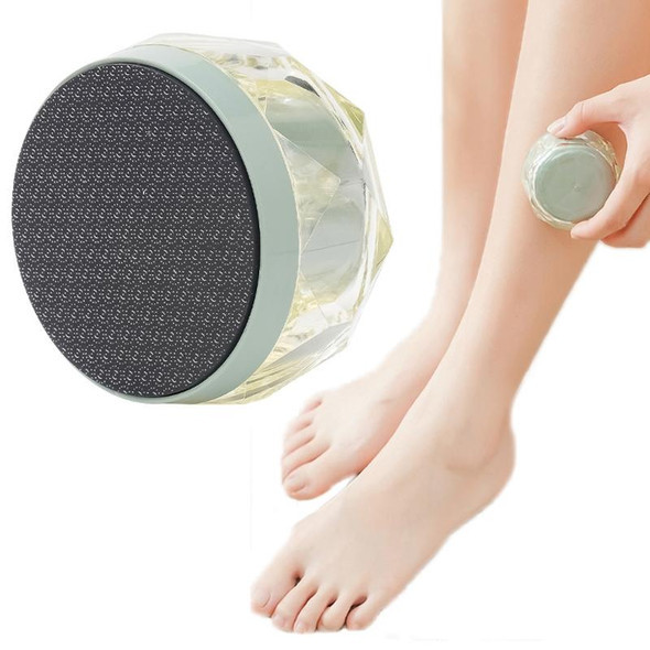 2 in 1 Double-sided Foot Grinder Crystal Glass Manual Epilator(Green)