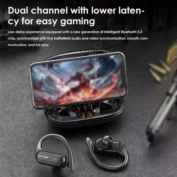 A520 LED Digital Display Wireless Ear-Mounted Noise Reduction Bluetooth Headset(Skin Color)